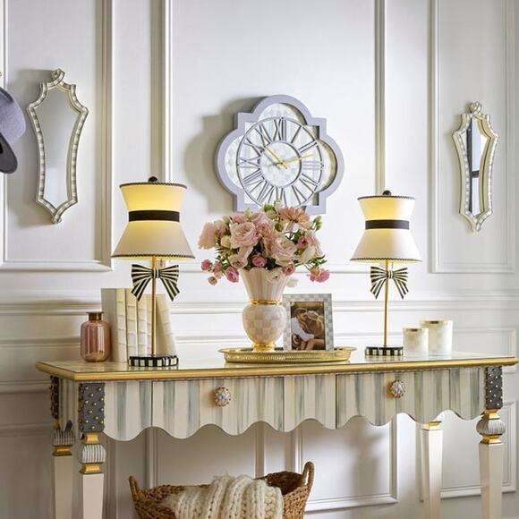 Brand New Mackenzie-Childs Sterling Check Wall Mirror 20x8 - Picture 2 of 2